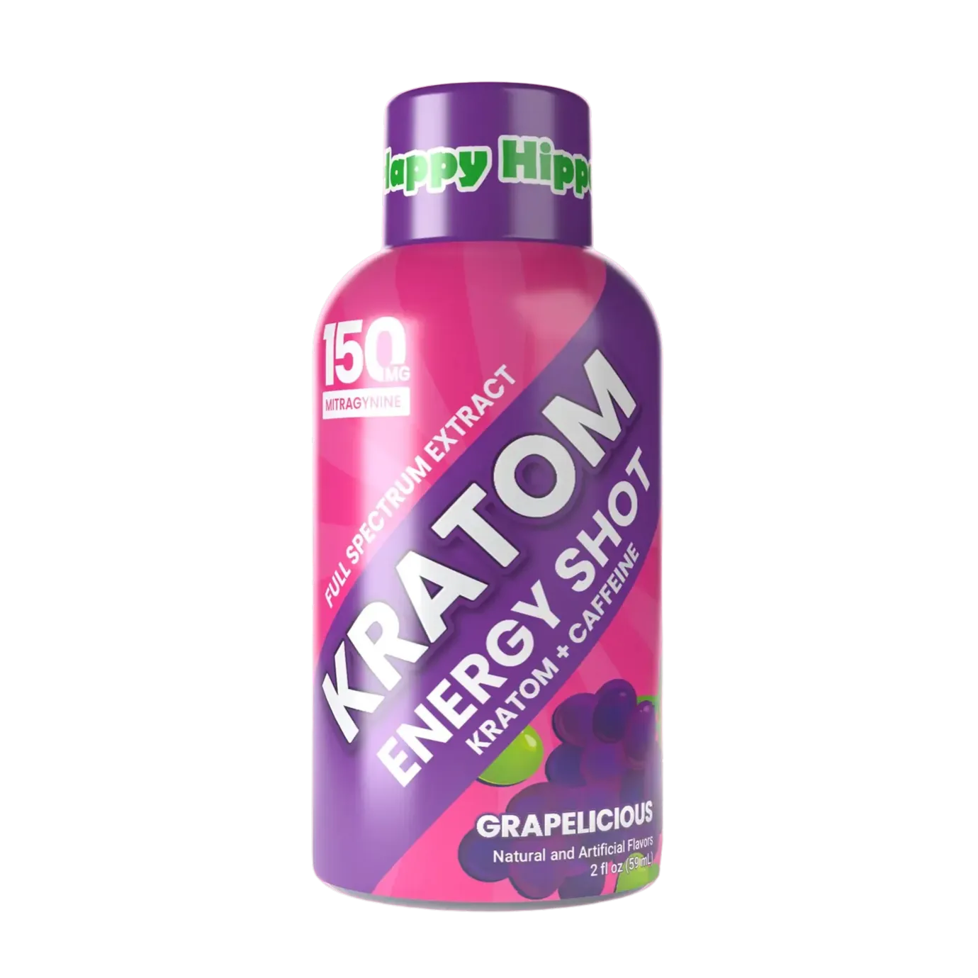 Happy Hippo Grapelicious Kratom Energy Shot