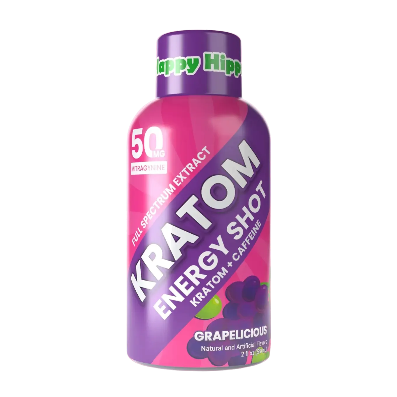 Happy Hippo Grapelicious Kratom Energy Shot
