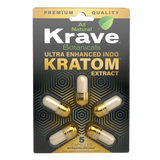 Buy Kratom - Shop Kratom Capsules - Krave Ultra Enhanced Indo (UEI) Kratom Extract Capsules - 3 Count