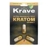 Buy Kratom - Shop Kratom Capsules - Krave Ultra Enhanced Indo (UEI) Kratom Extract Capsules - 5 Count