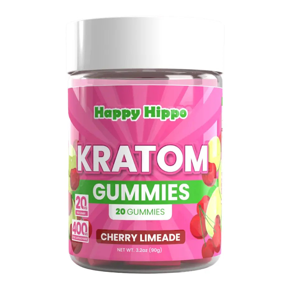 Happy Hippo Cherry Limeade Kratom Gummies