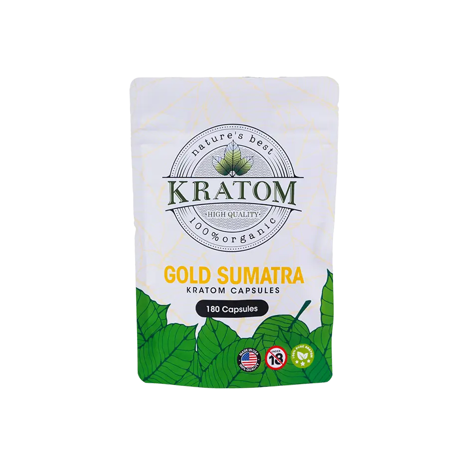 Buy Kratom - Shop Kratom Capsules - Nature's Best Gold Sumatra Kratom Capsules - 1