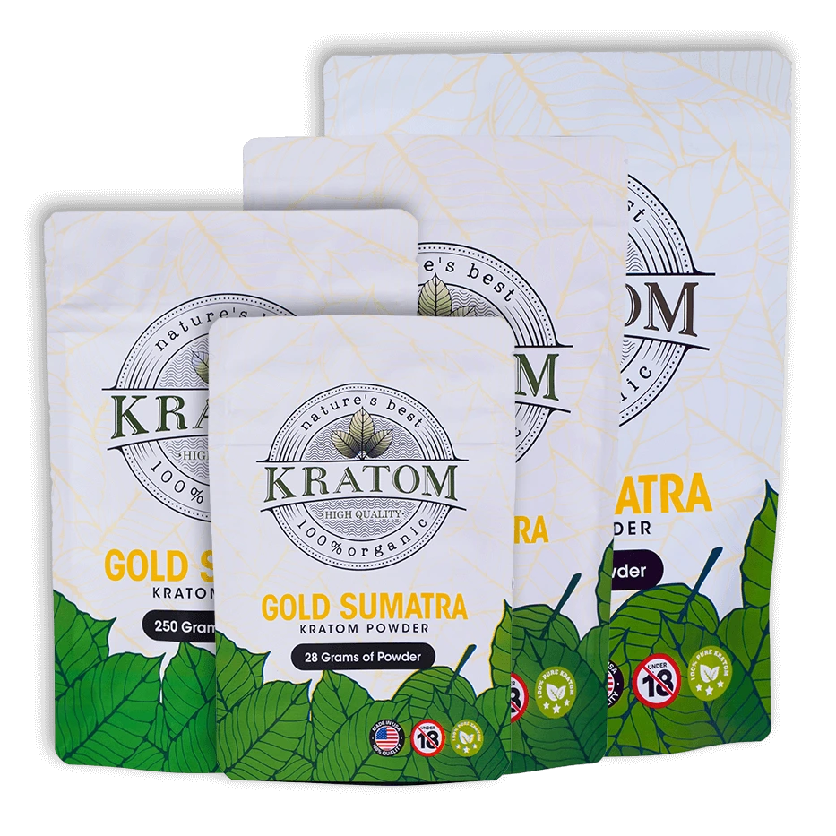 Buy Kratom Online - Shop Kratom Powder - Nature's Best Gold Sumatra Kratom Powder - 28 Grams