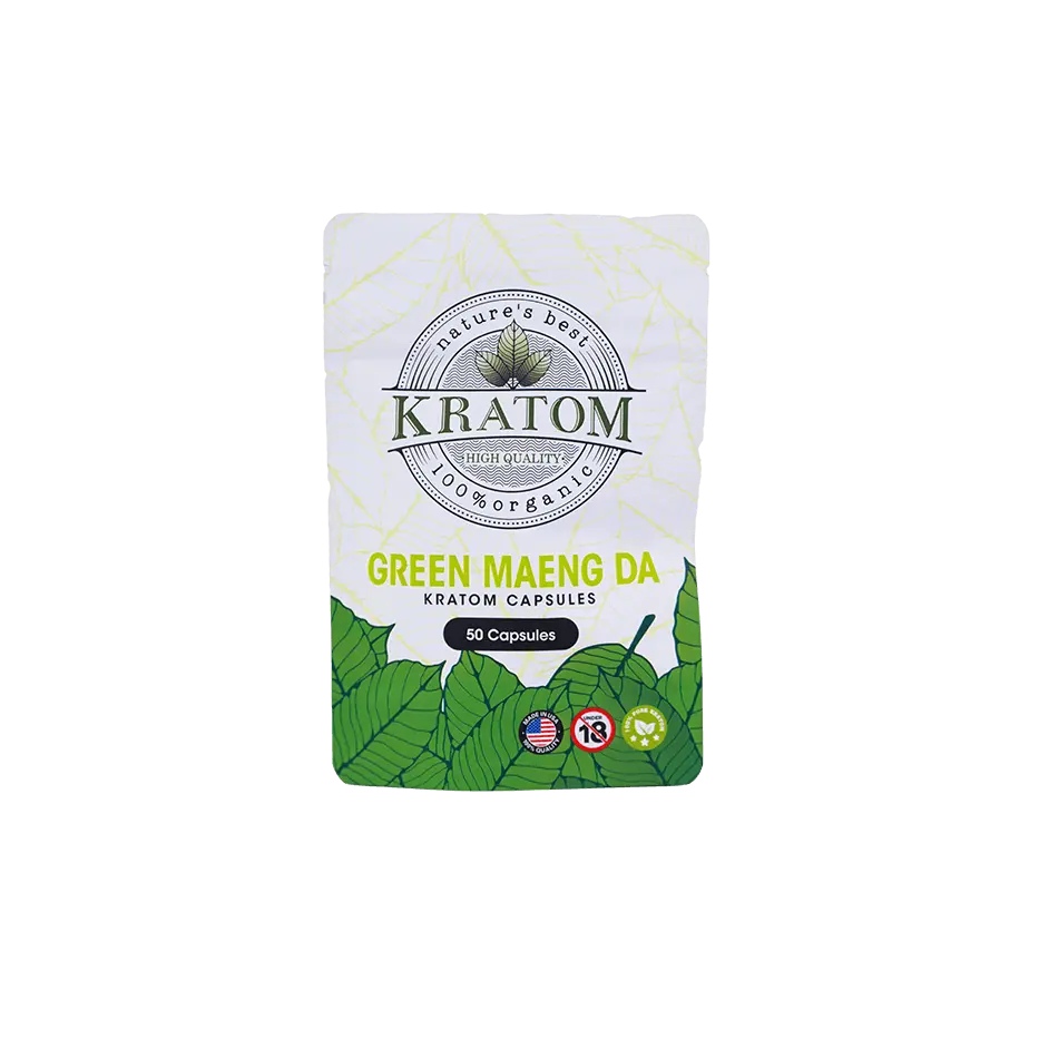 Buy Kratom Online - Shop Kratom Capsules - Nature's Best Green Maeng Da Kratom Capsules - 400 Count