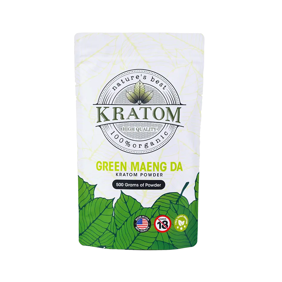 Buy Kratom Online - Shop Kratom Powder - Nature's Best Green Maeng Da Kratom Powder - 1 Kilogram