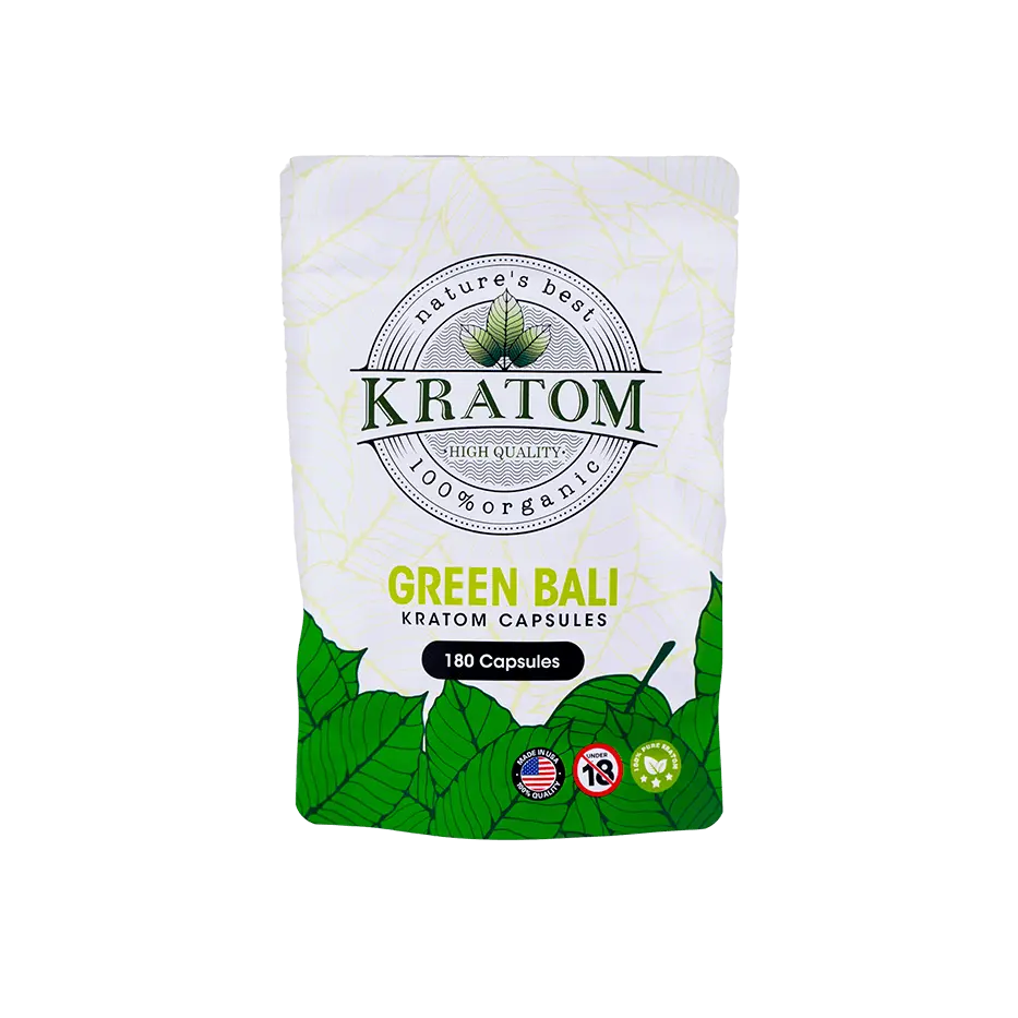 Buy Kratom Online - Shop Kratom Capsules - Nature's Best Green Bali Kratom Capsules - 1