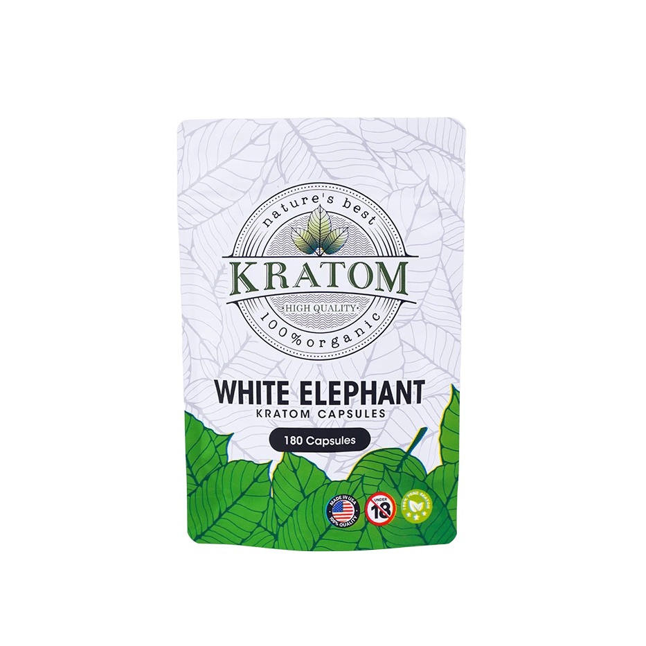 Buy Kratom Online - Shop Kratom Capsules - Nature's Best White Elephant Kratom Capsules - 1