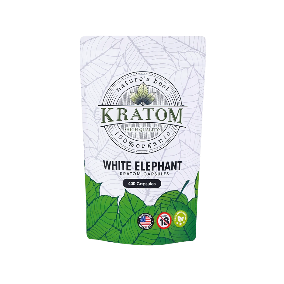 Buy Kratom Online - Shop Kratom Capsules - Nature's Best White Elephant Kratom Capsules - 1