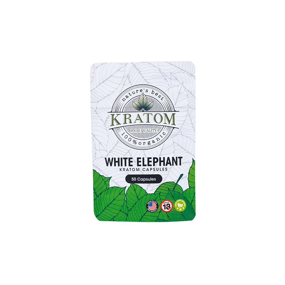 Buy Kratom Online - Shop Kratom Capsules - Nature's Best White Elephant Kratom Capsules - 400 Count