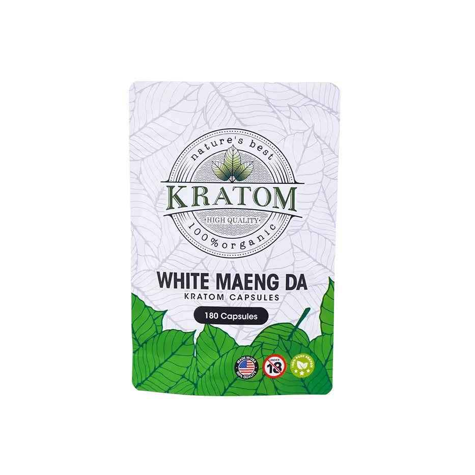 Buy Kratom Online - Shop Kratom Capsules - Nature's Best White Maeng Da Kratom Capsules - 1
