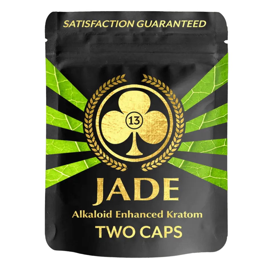 Buy Kratom - Shop Kratom Capsules - Club13 Jade Alkaloid Enhanced Kratom Extract Capsules - 2 Count