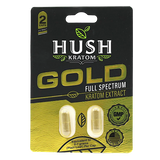 Buy Kratom - Shop Kratom Capsules - Hush Gold Kratom Extract Capsules - 3 Count