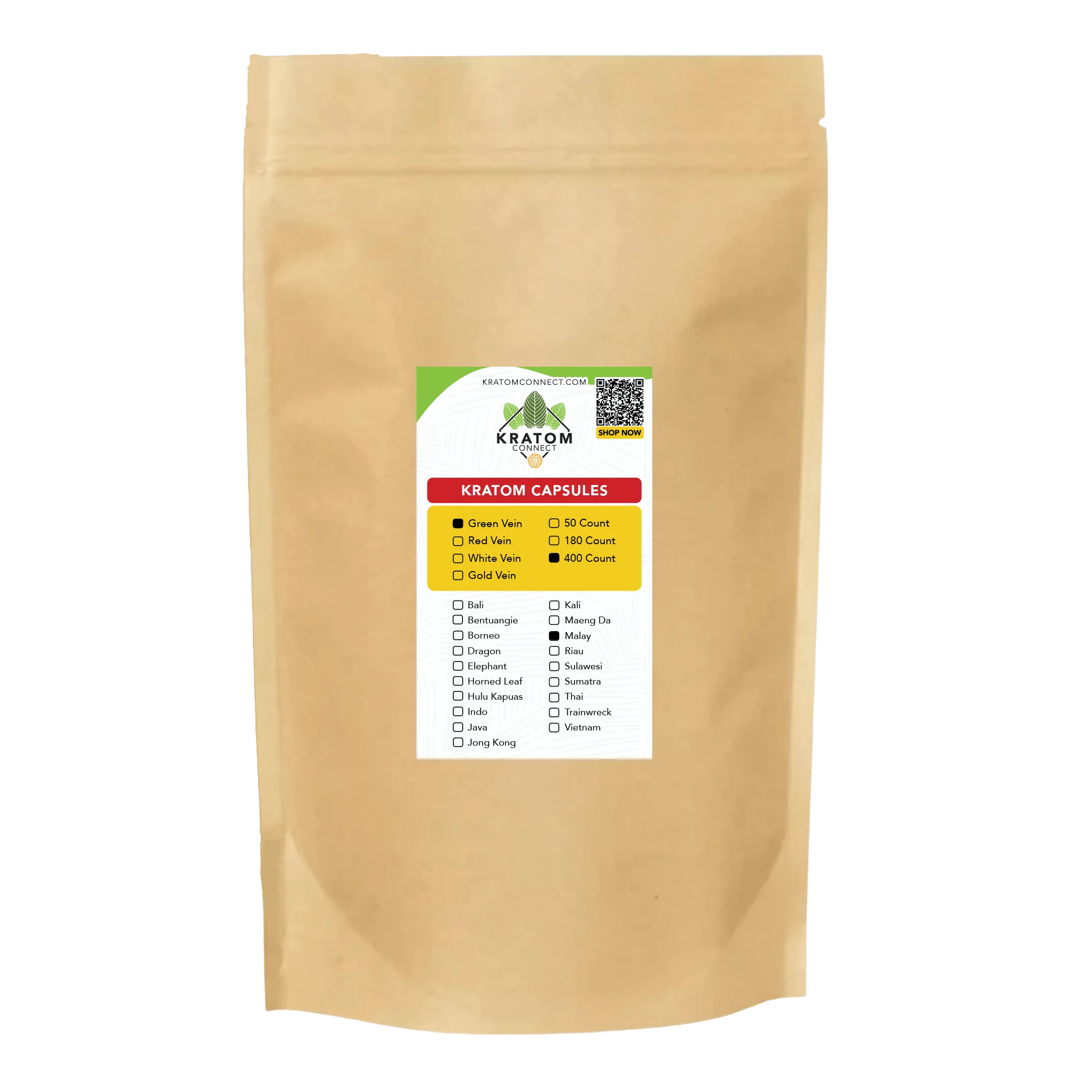Buy Kratom - Shop Kratom Capsules - Green Malay Kratom Capsules - 50 Count