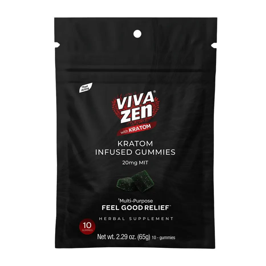 Vivazen kratom gummies 10 count bag